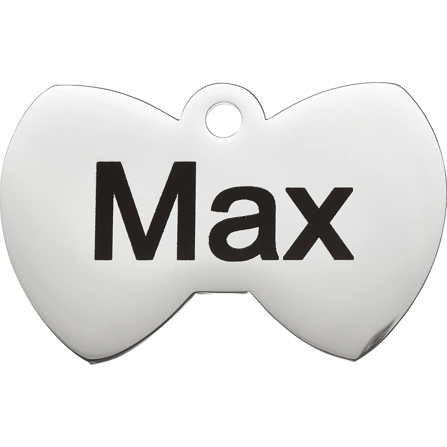Frisco Stainless Steel Personalized Dog & Cat ID Tag, Bow Tie - Image 3