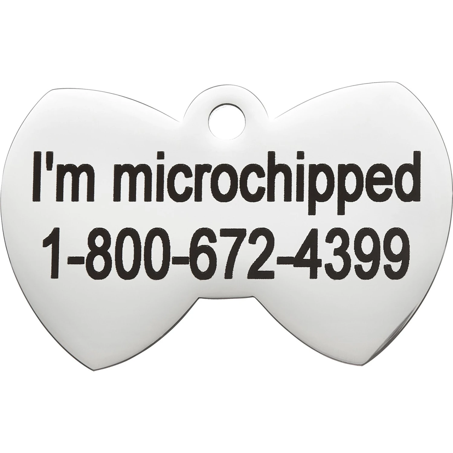 Frisco Stainless Steel Personalized Dog & Cat ID Tag, Bow Tie - Image 5