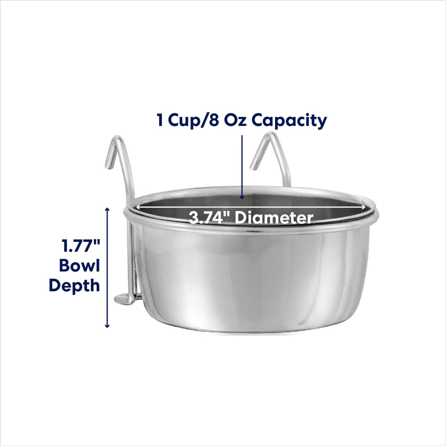 Frisco Stainless Steel Kennel Bowl Dog & Cat Bowl - Image 2