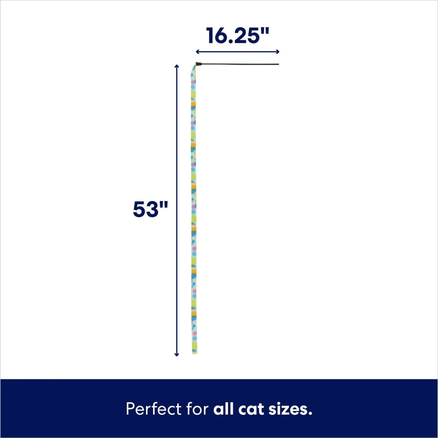 Frisco Fabric Teaser Wand Cat Toy - Image 2