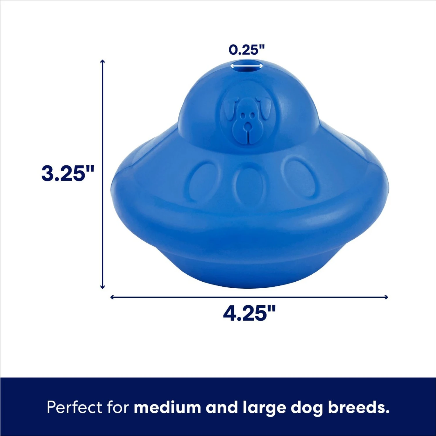 Frisco Flying Saucer Rubber Treat Dispenser Dog Toy - Image 2