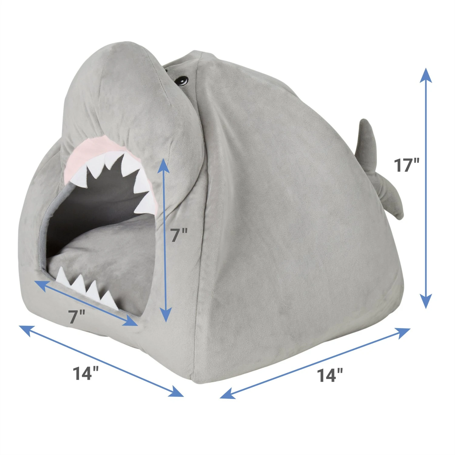 Frisco Novelty Shark Covered Cat & Dog Bed - Image 4