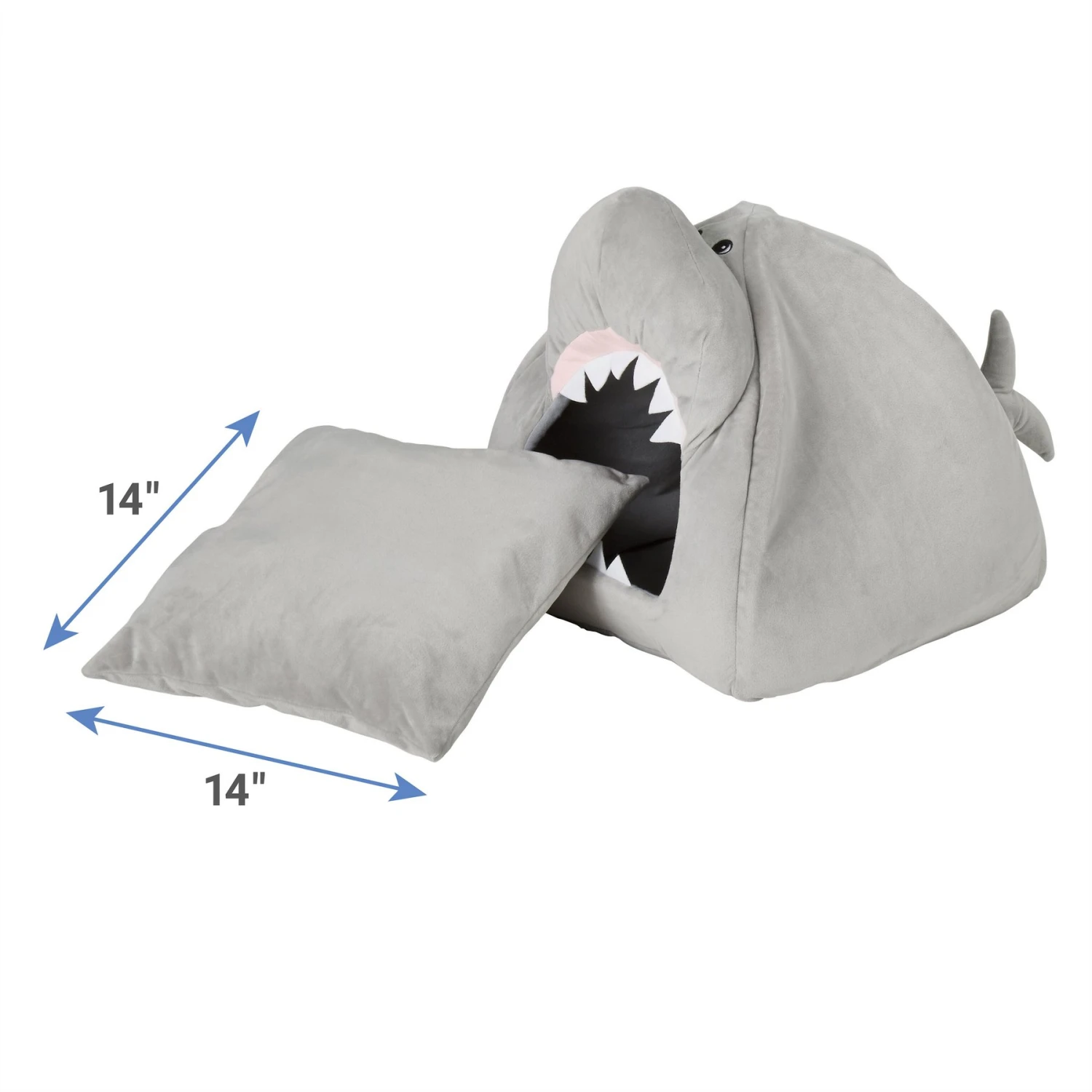 Frisco Novelty Shark Covered Cat & Dog Bed - Image 5