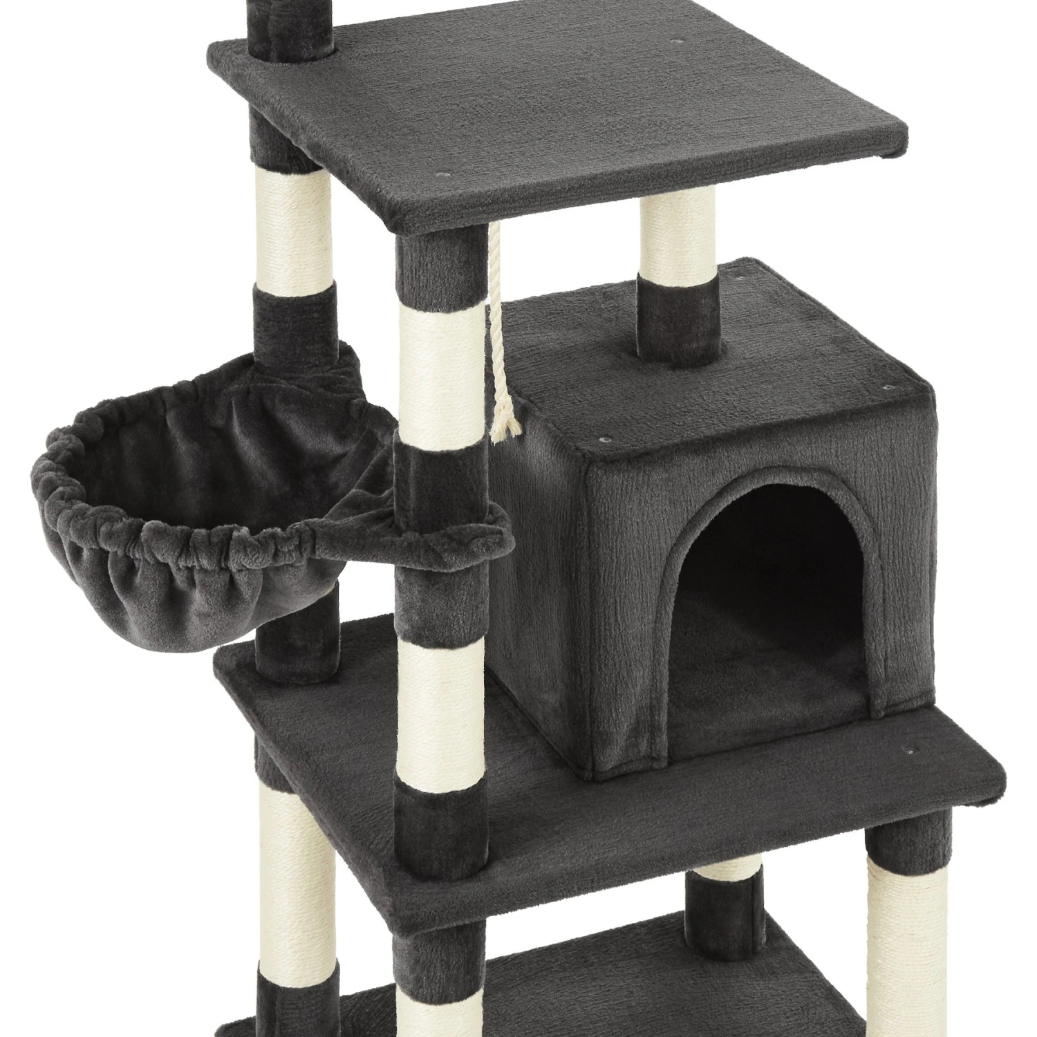 Frisco 59-in Faux Fur Cat Tree & Condo - Image 5