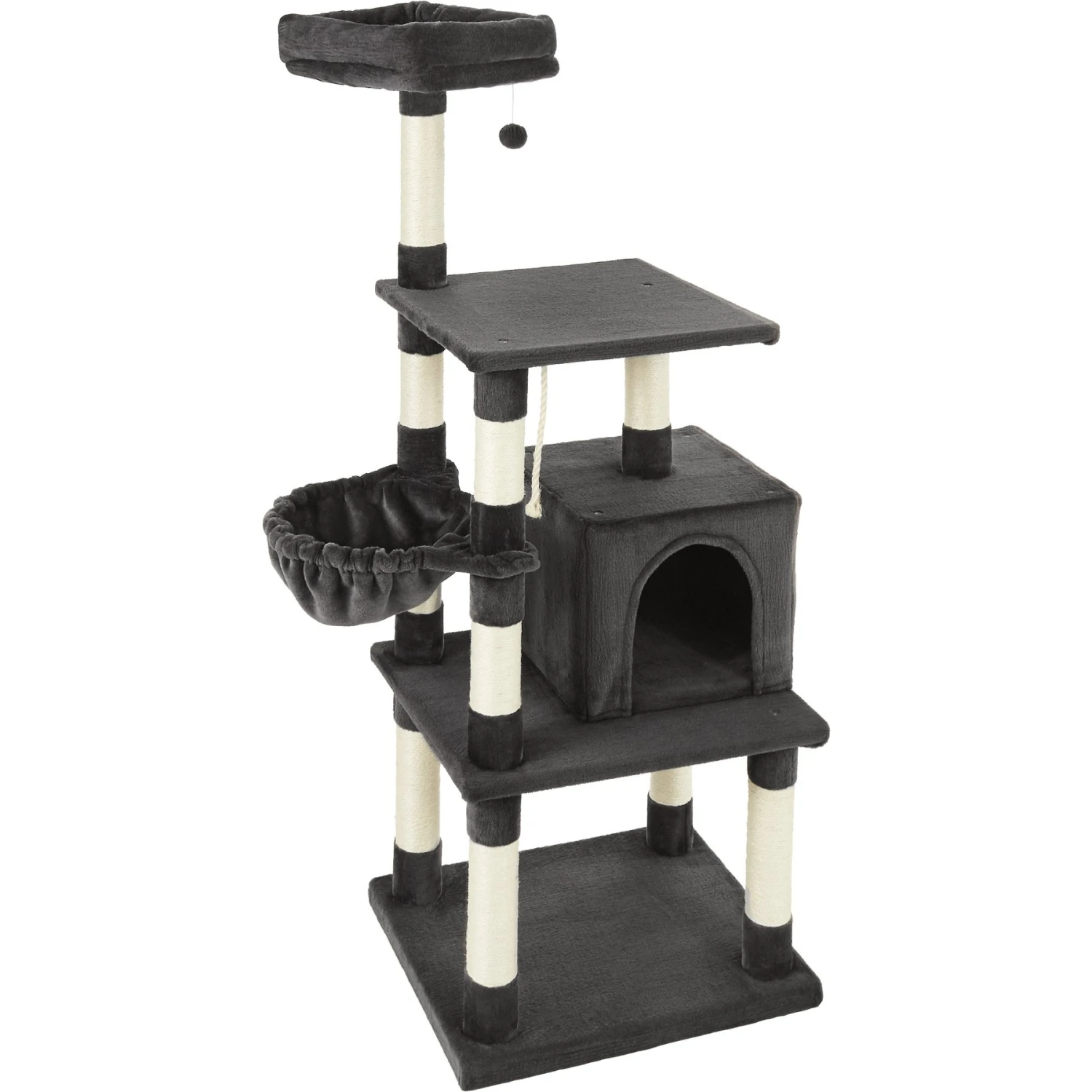 Frisco 59-in Faux Fur Cat Tree & Condo - Image 8