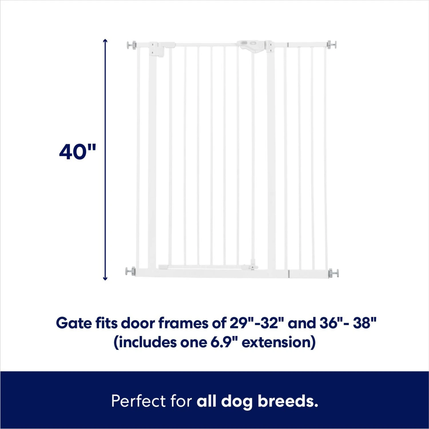 Frisco Steel Extra Tall Auto-Close Dog Gate - Image 2
