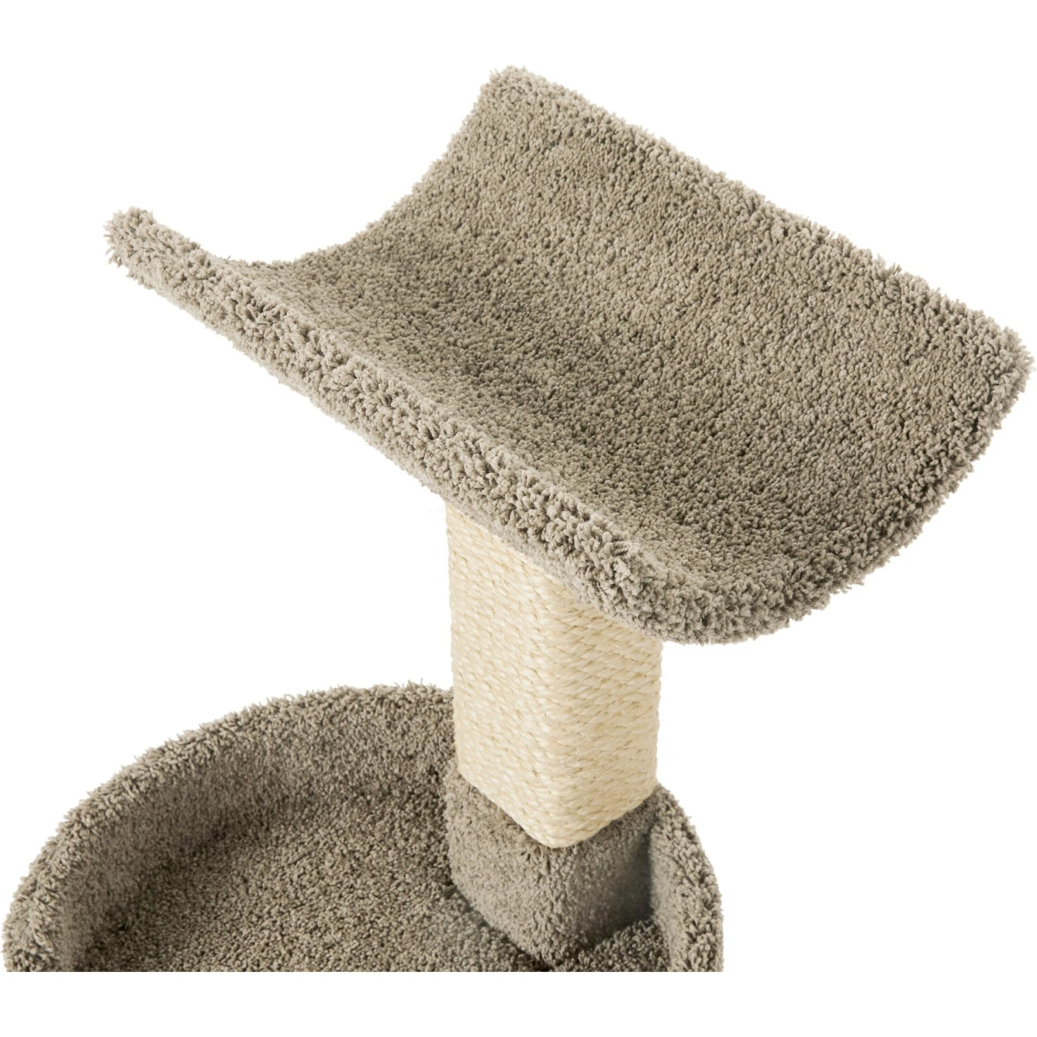 Frisco 30-in Real Carpet Wooden Cat Tree - Image 3