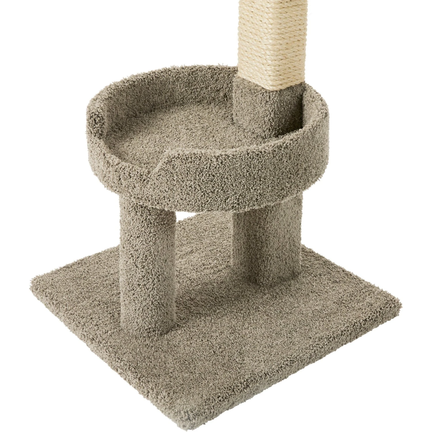 Frisco 30-in Real Carpet Wooden Cat Tree - Image 4