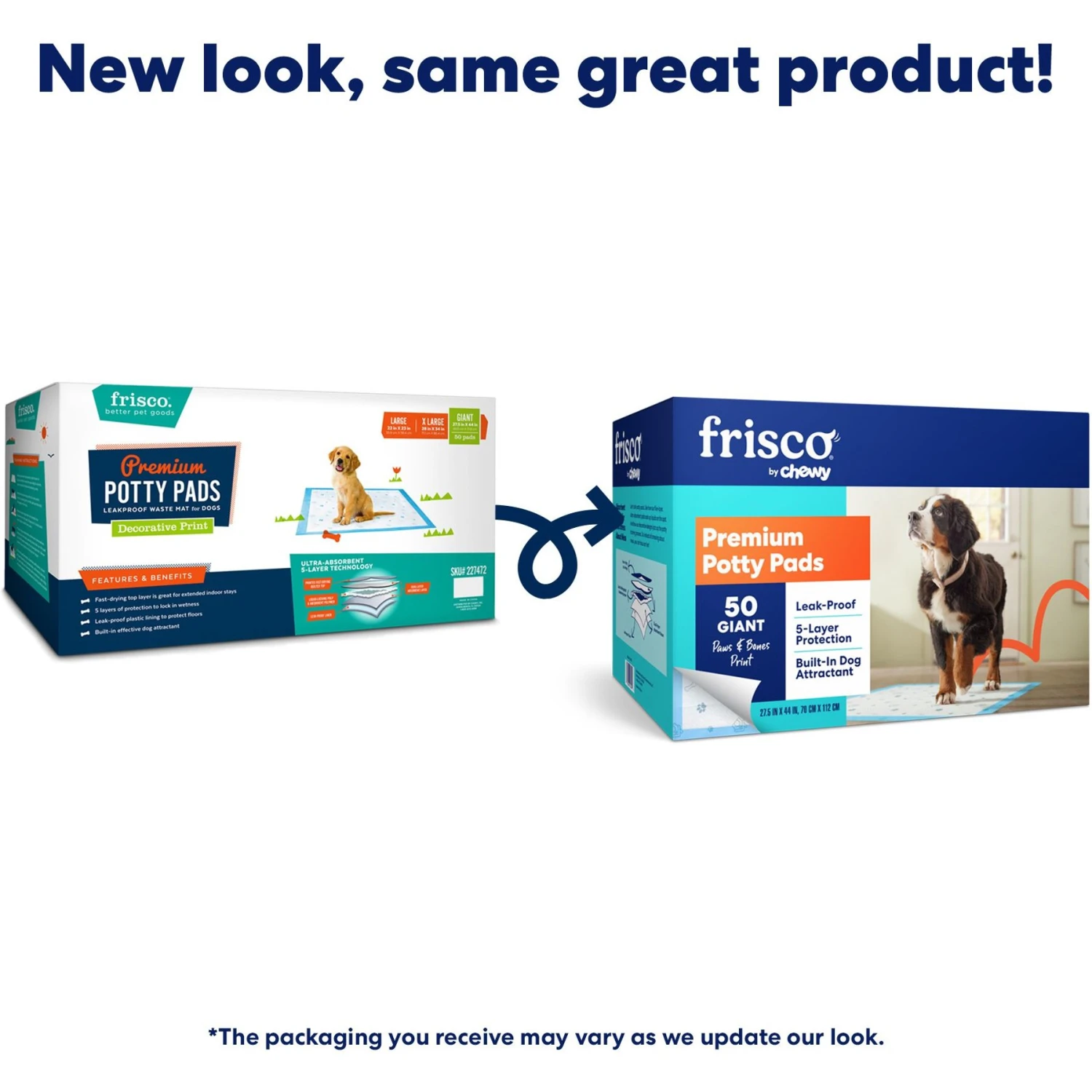 Frisco Premium Giant Printed Dog Training & Potty Pads, 27.5 X 44-in, Unscented - Image 2