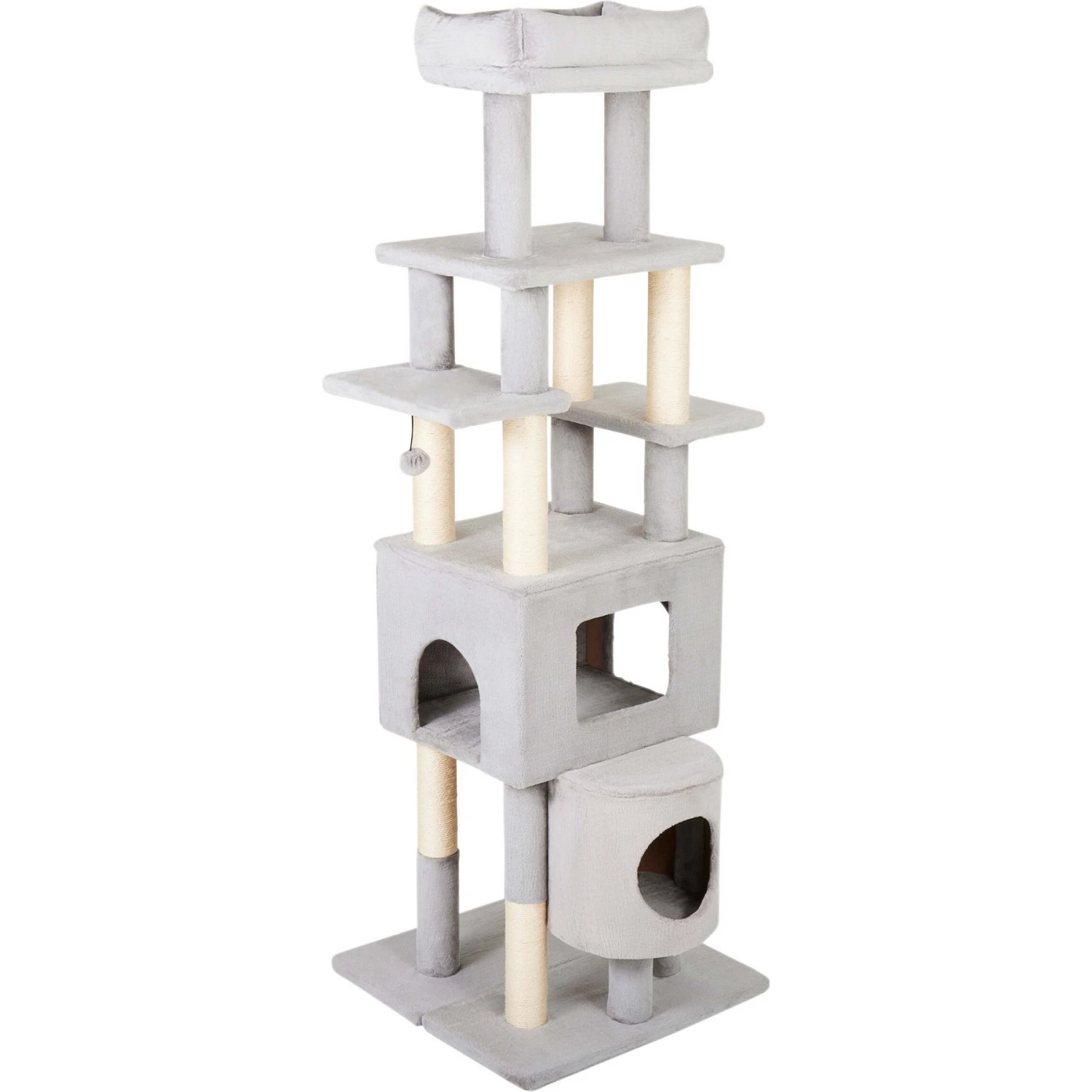Frisco 71-in Faux Fur Cat Tree & Condo - Image 3