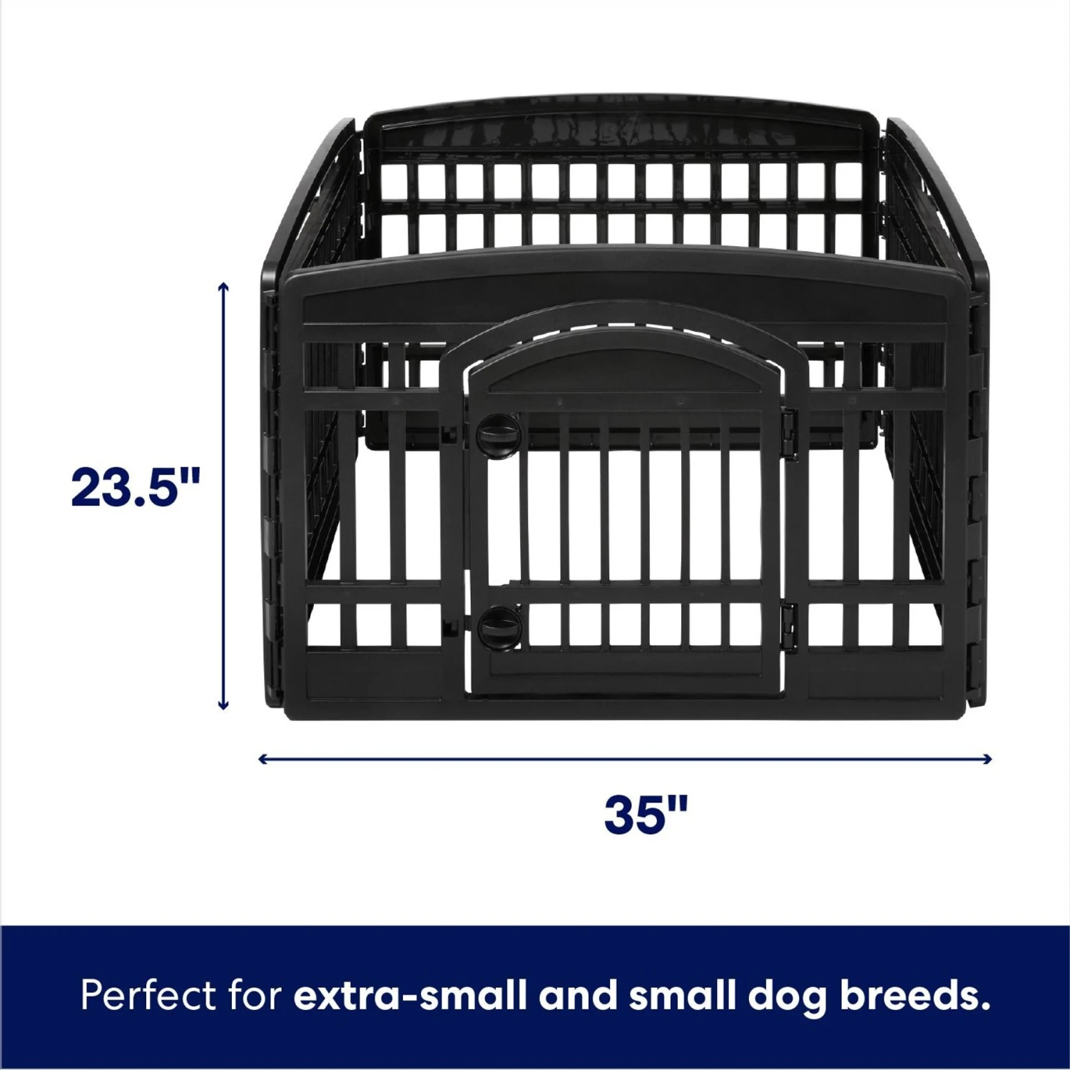 Frisco 4-Panel Dog Exercise Playpen With Door, 24-in - Image 2