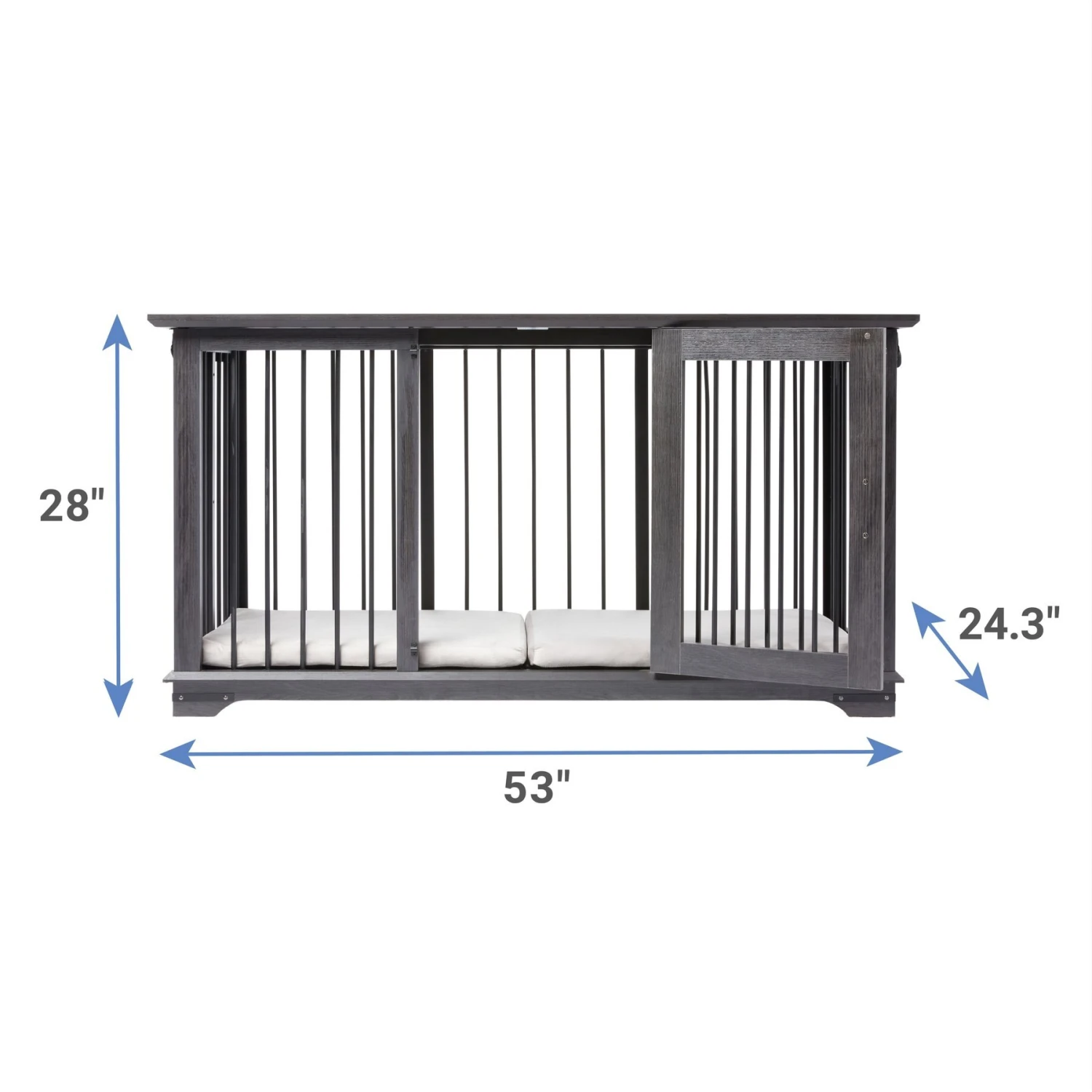 Frisco "Broadway" Dog Crate Credenza & Mat Kit - Image 2