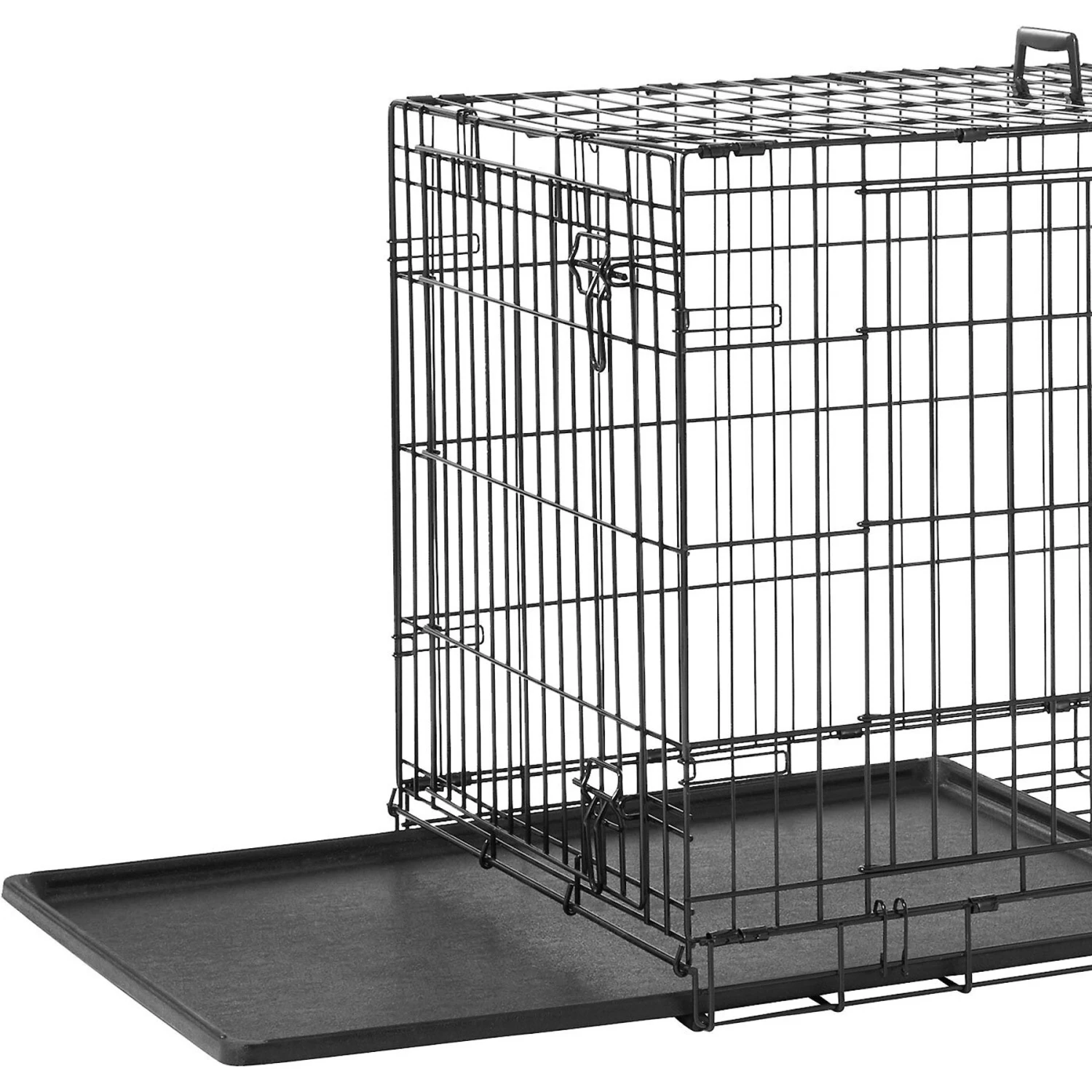 Frisco Heavy Duty Fold & Carry Double Door Collapsible Wire Dog Crate & Frisco Wire Dog & Small Pet Exercise Pen With Step-Through Door - Image 2