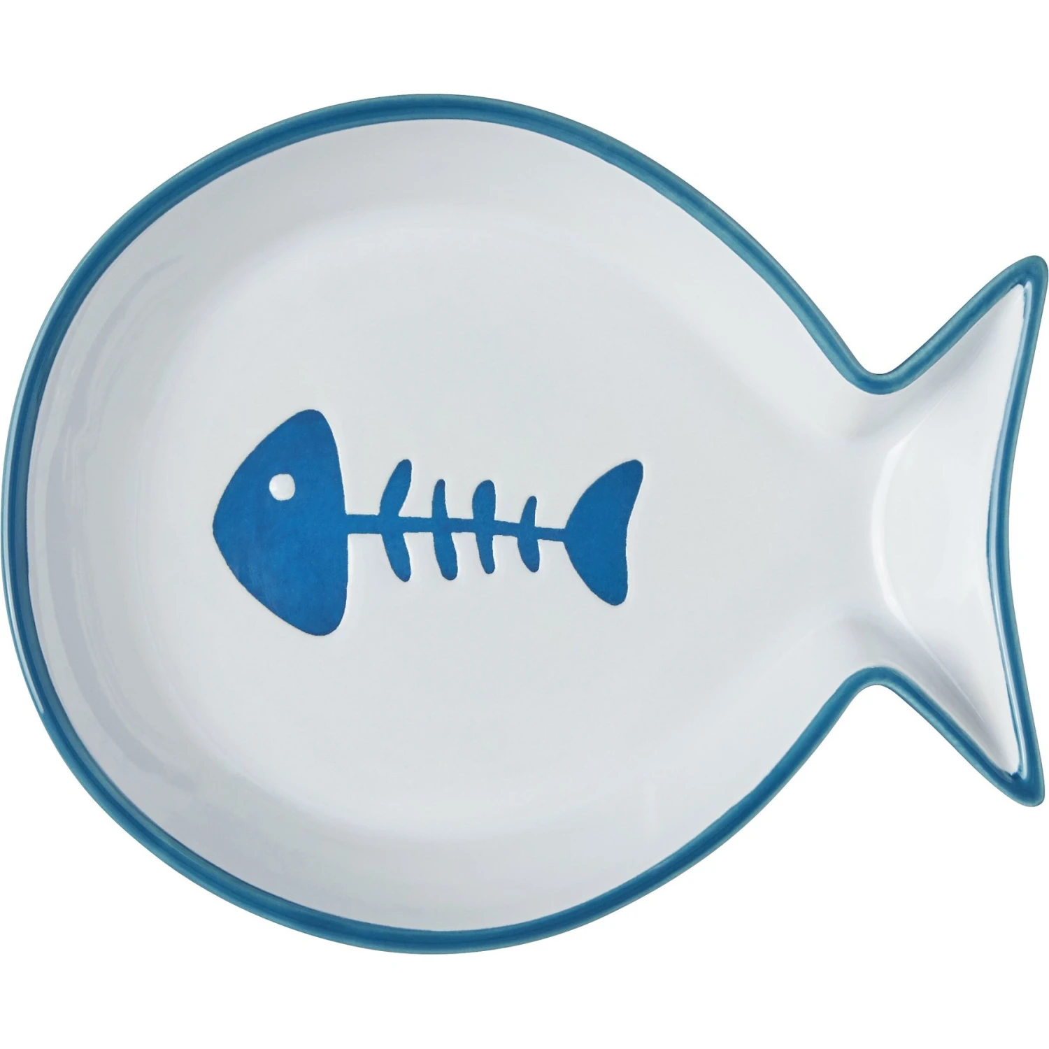 Frisco Fish Shaped Non-skid Ceramic Cat Dish - Image 6