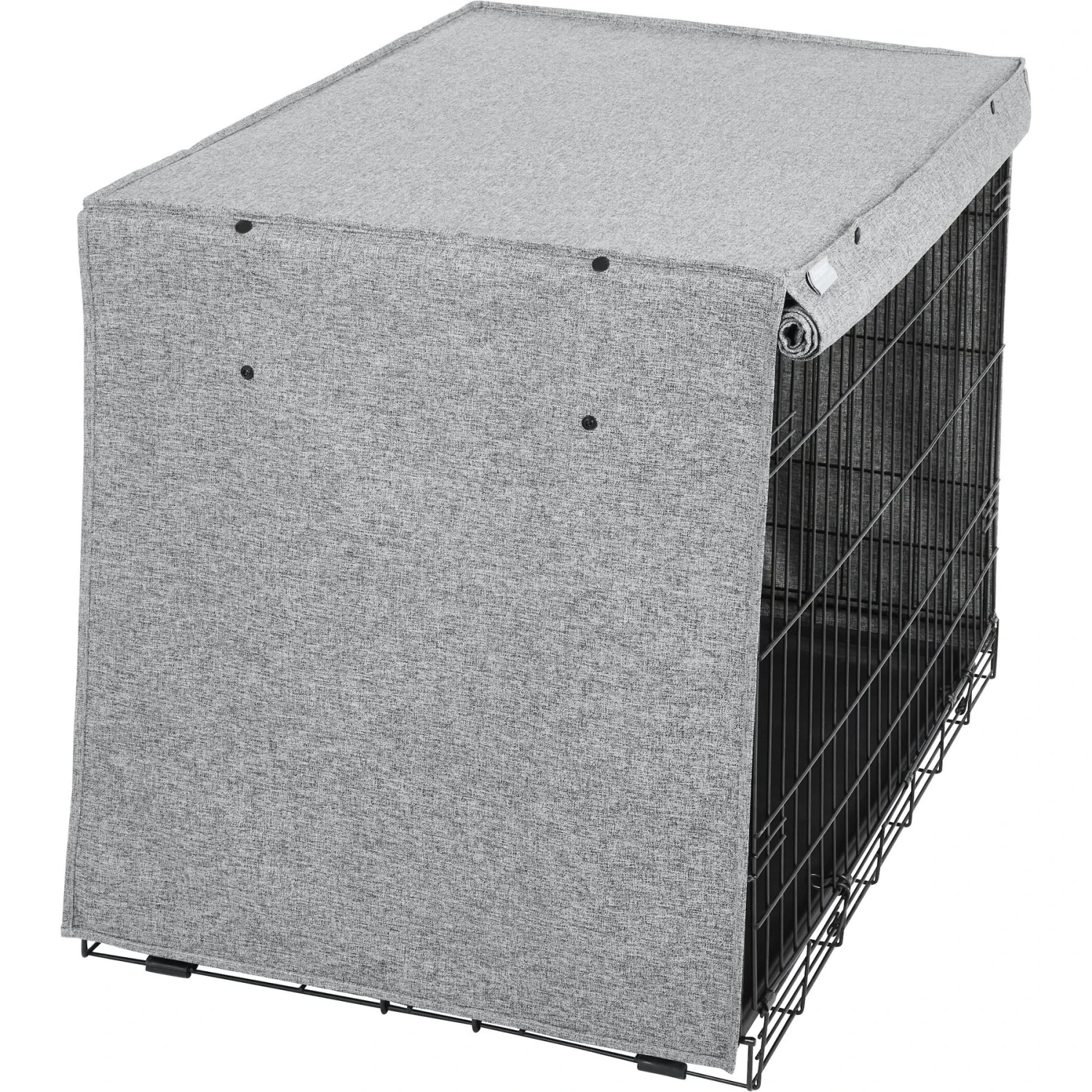 Frisco Faux Linen Dog Crate Cover - Image 4
