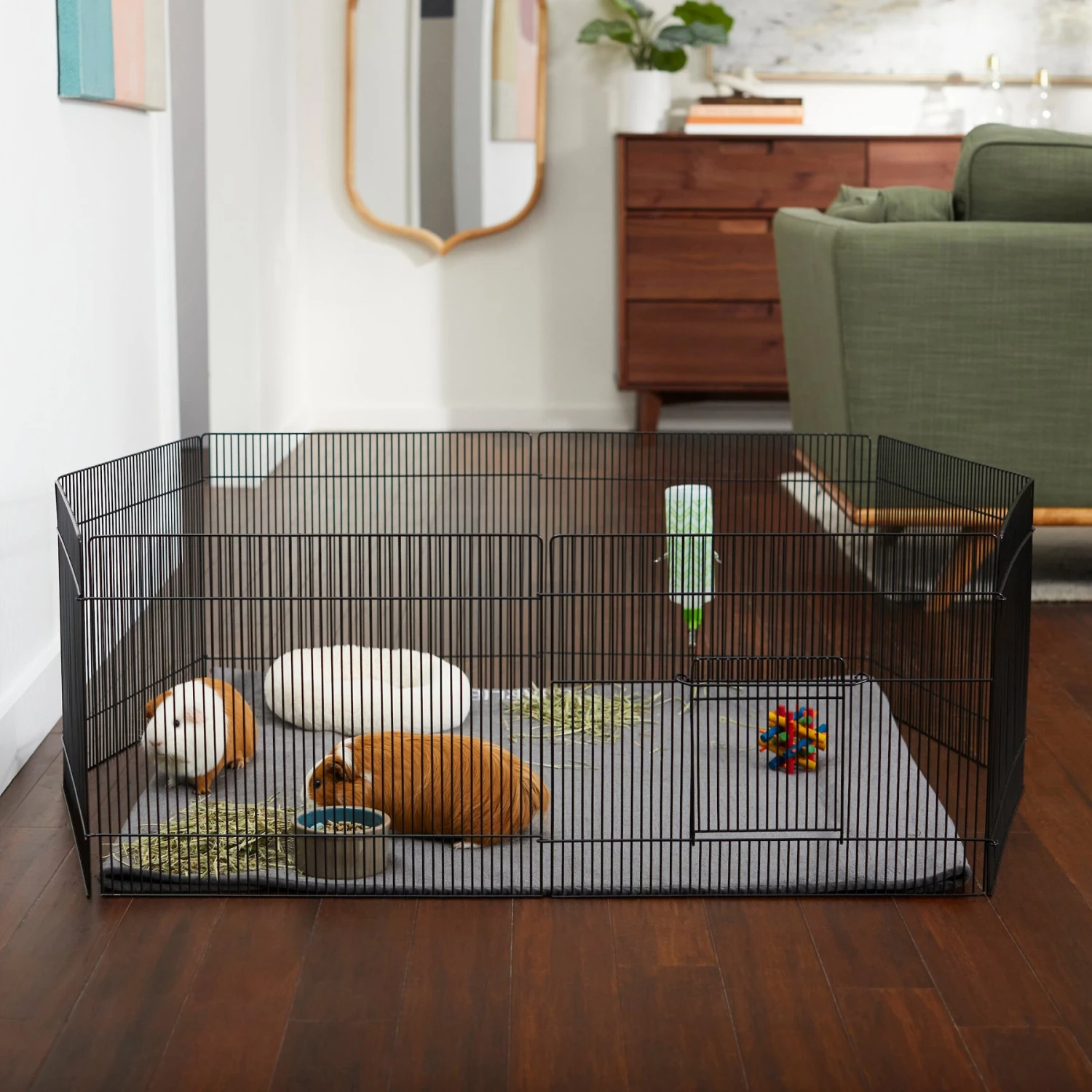 Frisco Wire Small Pet Playpen With Door, 15-in