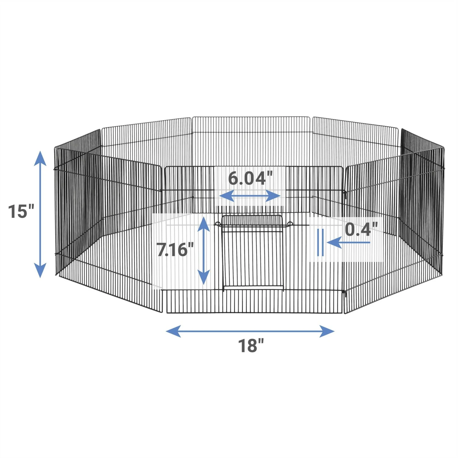 Frisco Wire Small Pet Playpen With Door, 15-in - Image 2