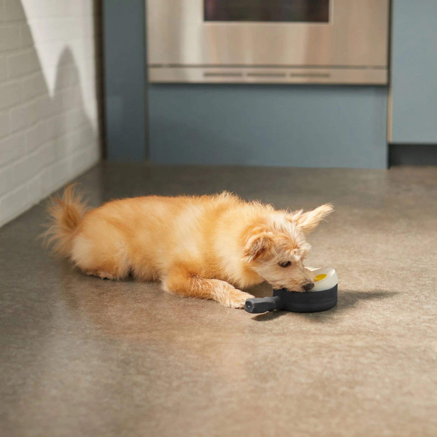 Frisco Brunch Breakfast Skillet Latex Squeaky Dog Toy, 2 Count - Image 3