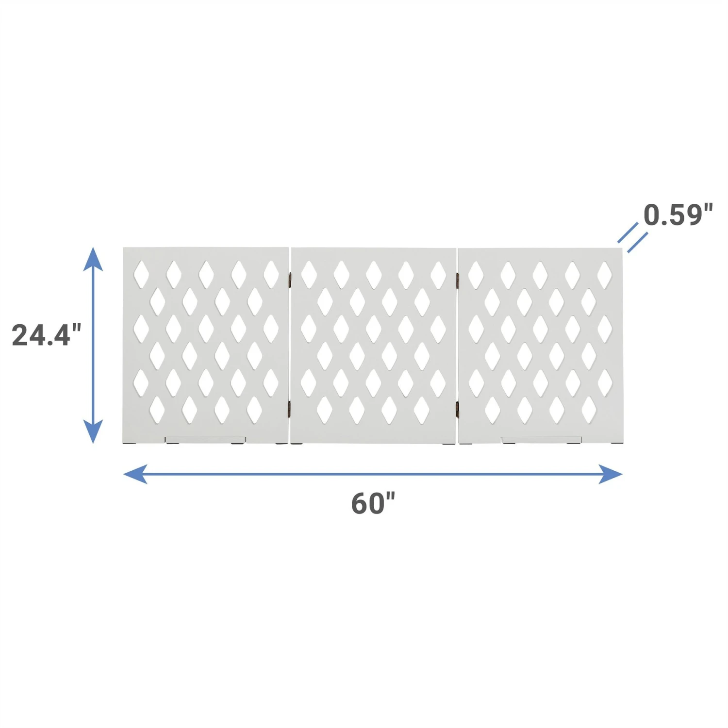 Frisco Deco Diamond Shape 3-Panel Dog Gate - Image 2