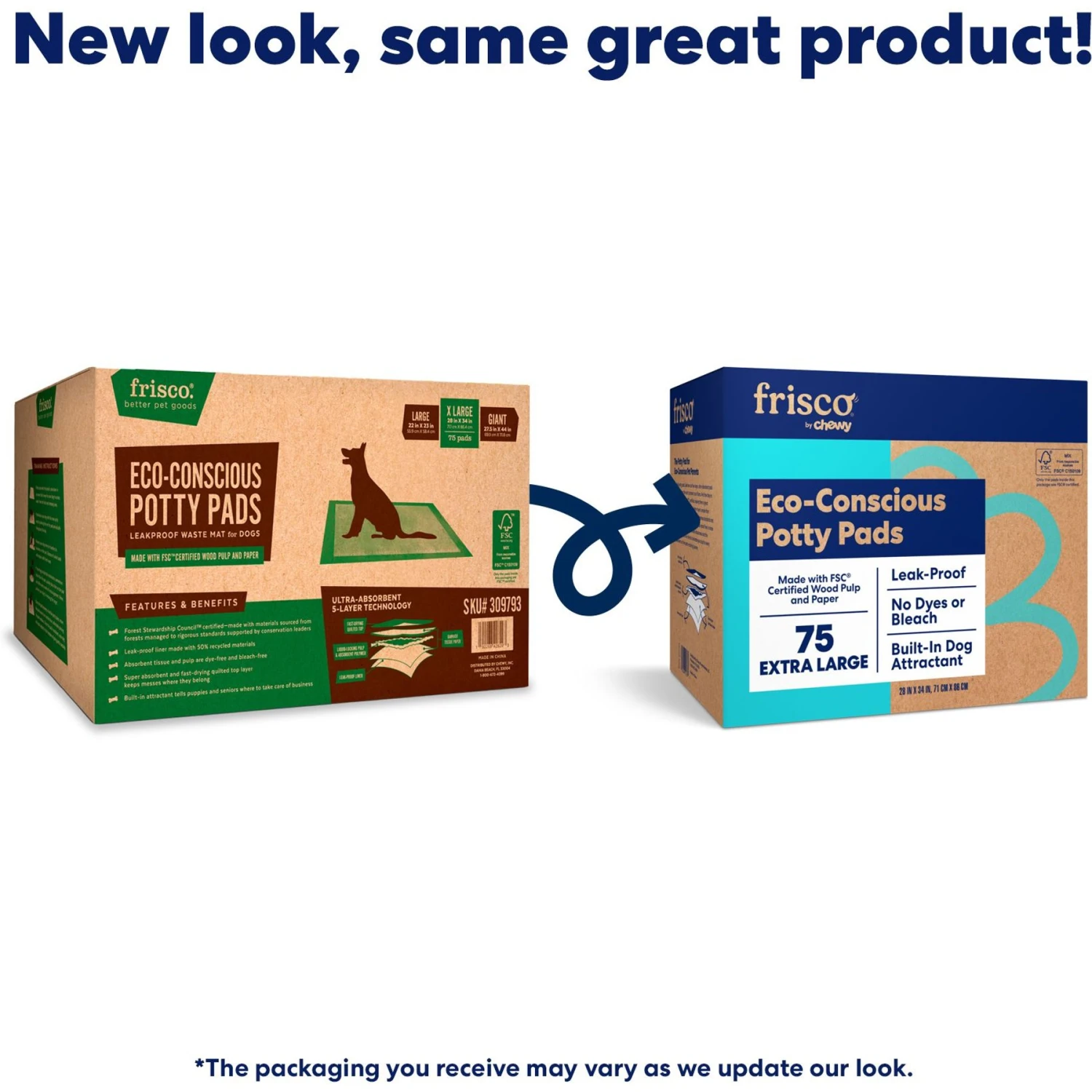 Frisco Extra Large Eco-Conscious Dog Training & Potty Pads - Image 2