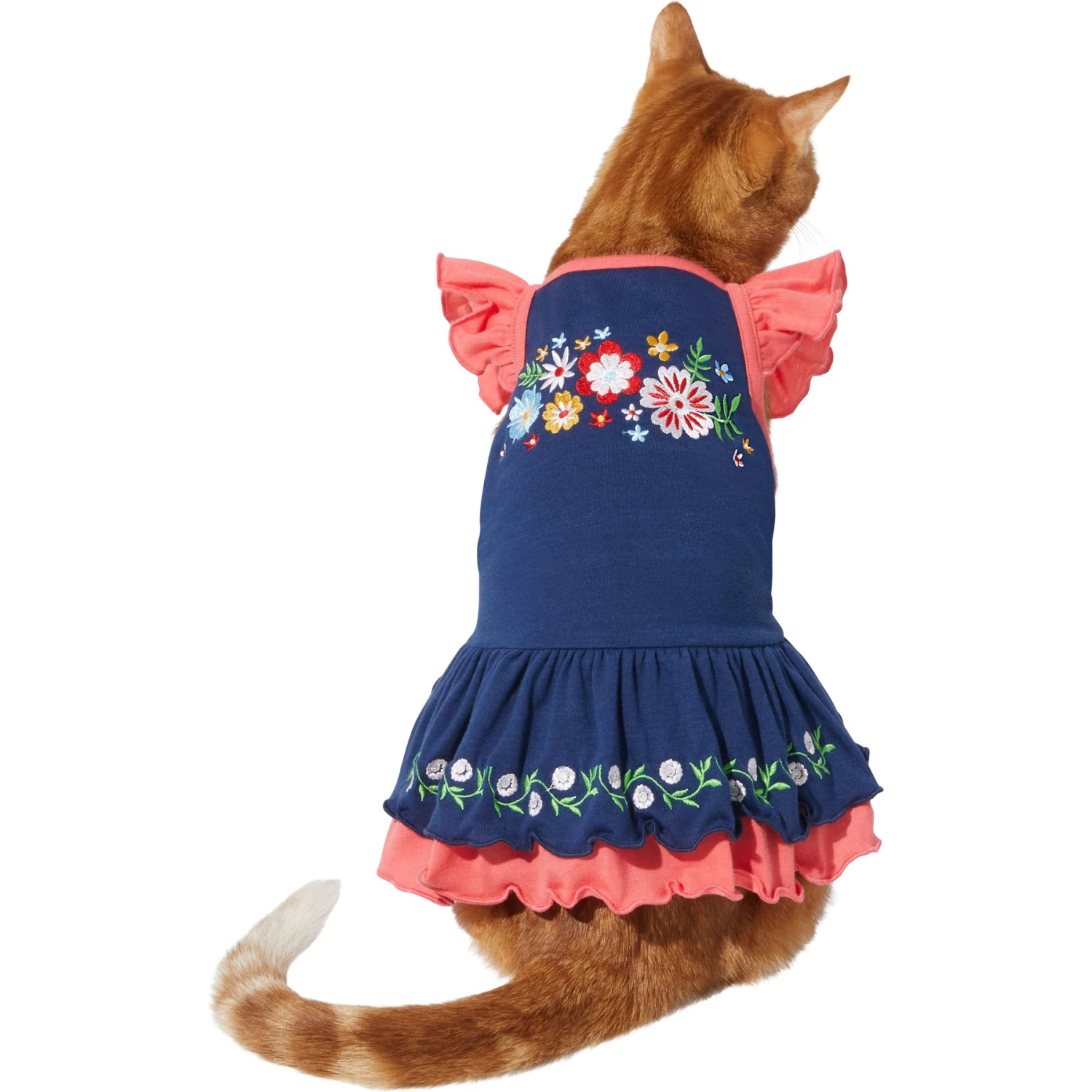 Frisco Embroidered Floral Dog & Cat Dress - Image 3