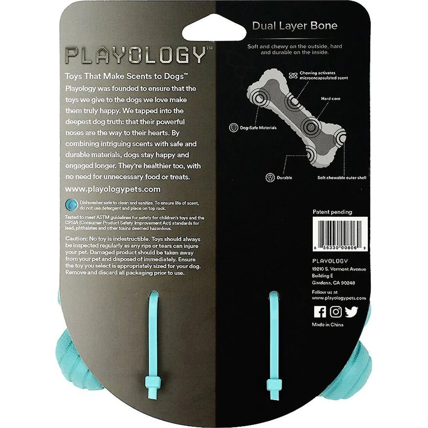 Frisco Fetch Squeaking Colorful Tennis Ball Dog Toy & Playology Scented Dual Layer Bone Dog Toy - Image 6