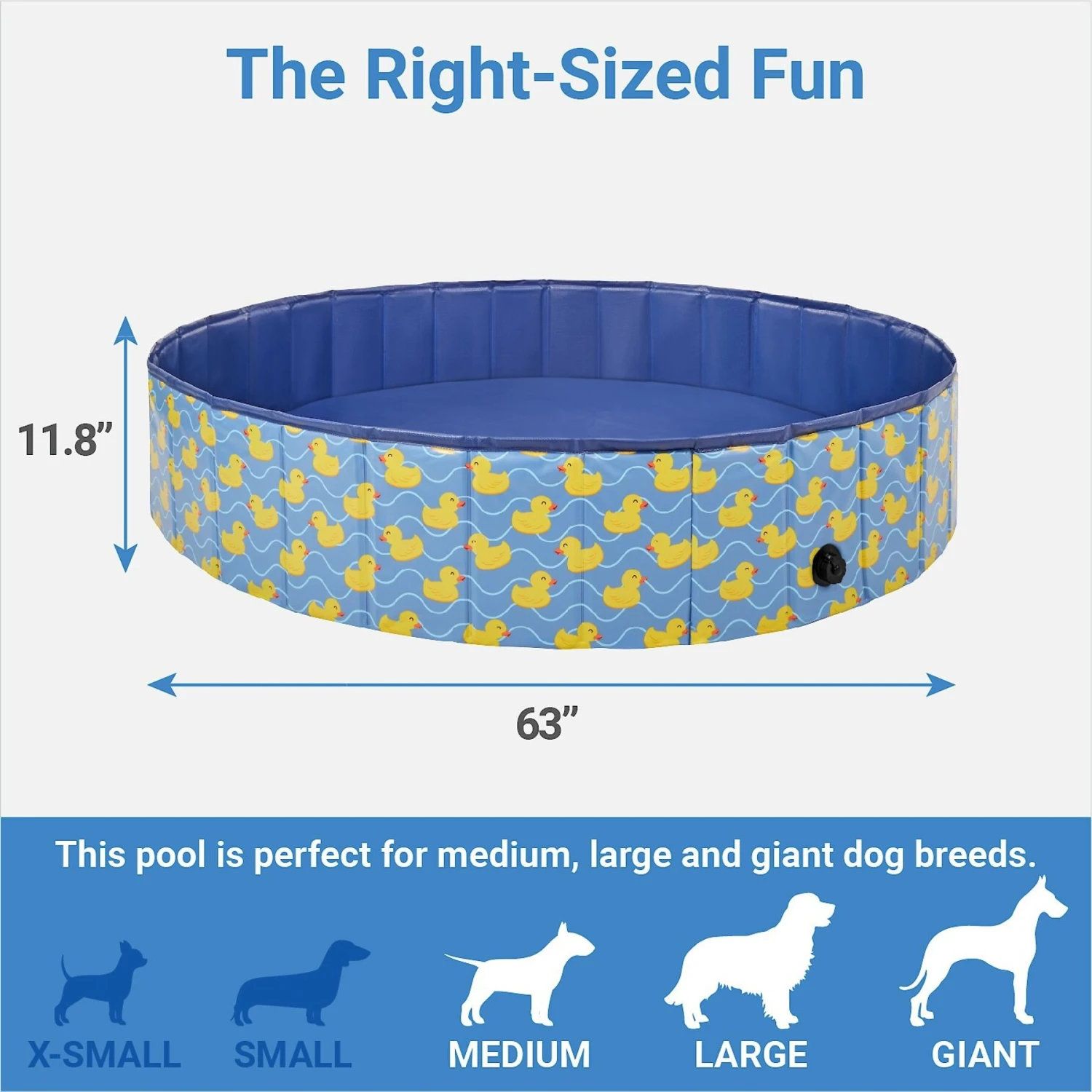 Frisco Outdoor Dog Swimming Pool, Rubber Ducky - Image 2