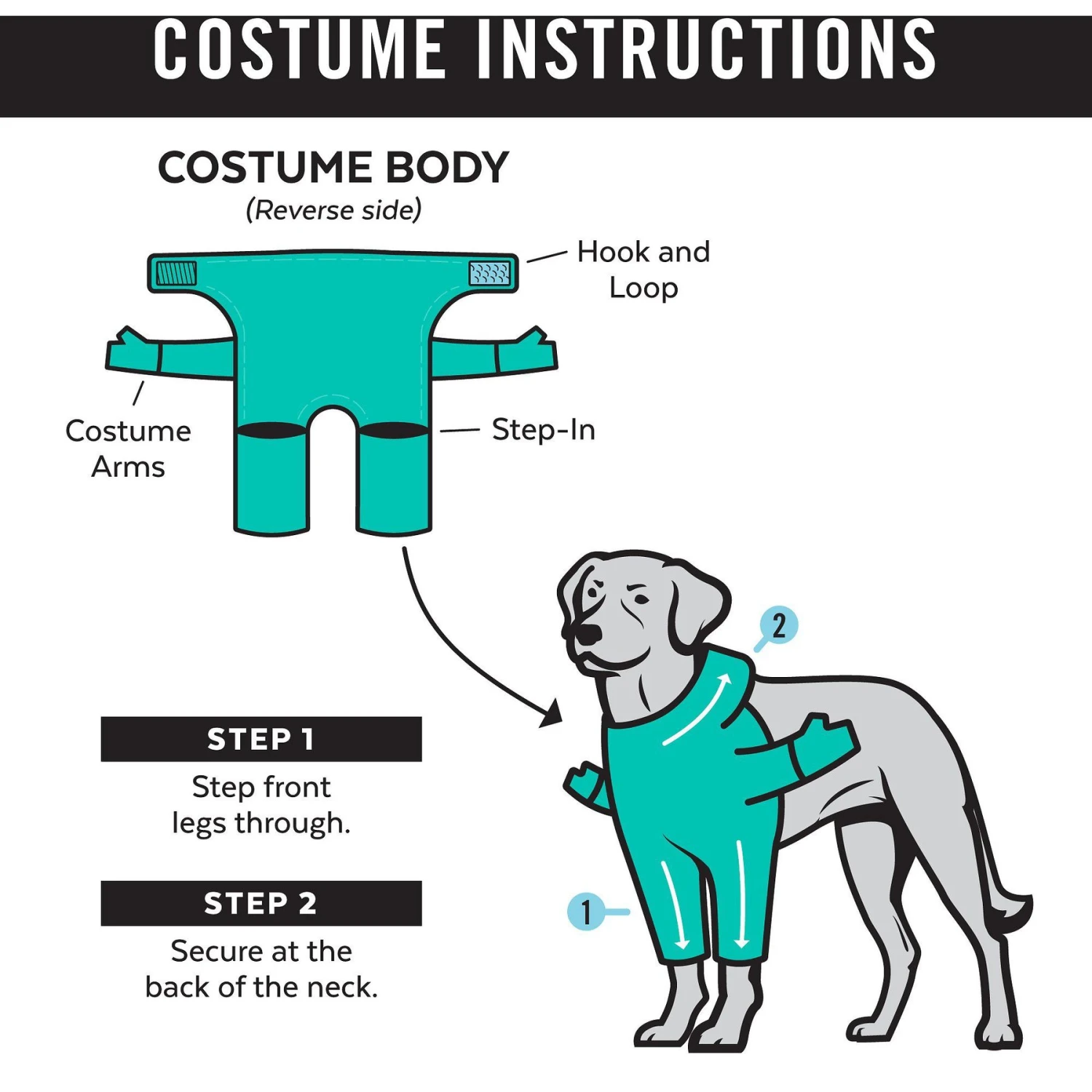 Frisco Front Walking Scarecrow Dog & Cat Costume - Image 3