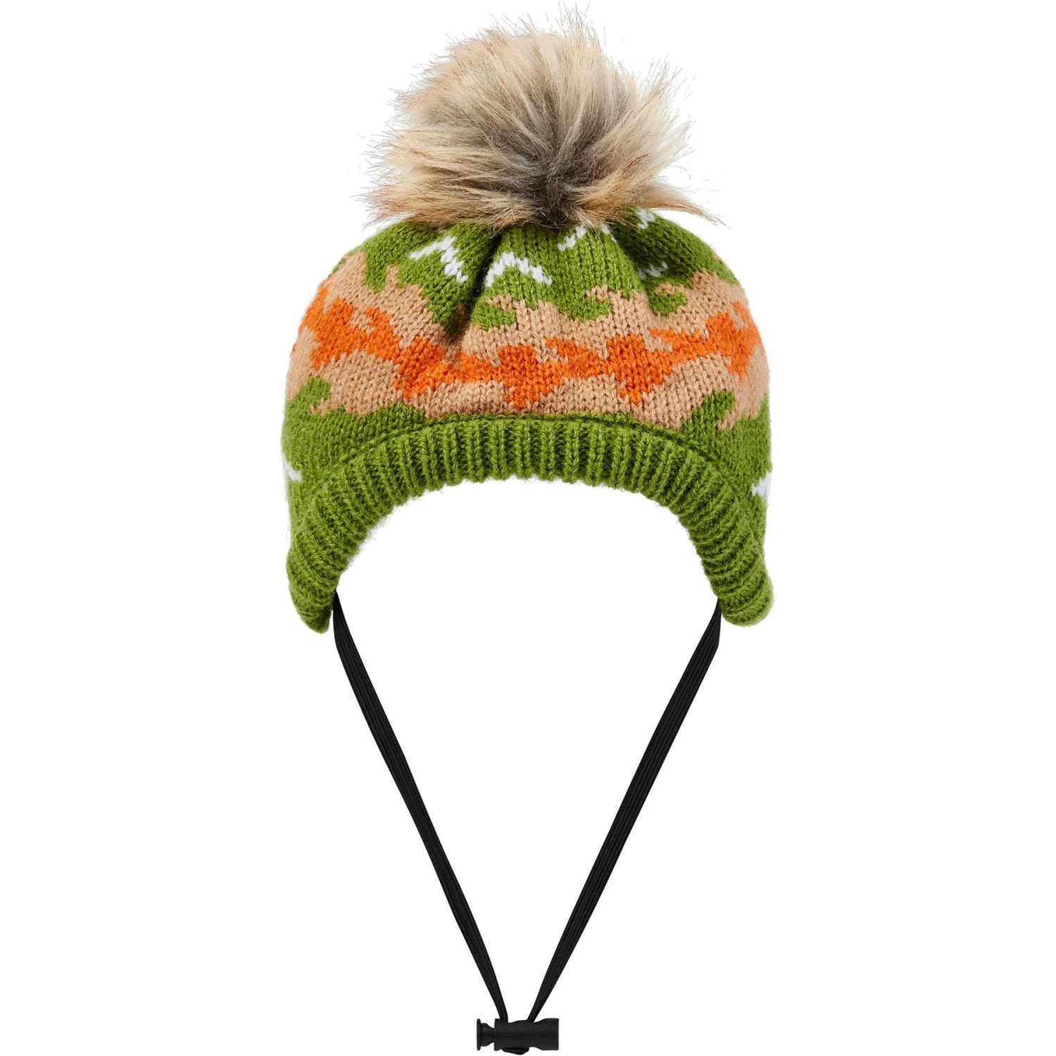 Frisco Striped Poof Dog & Cat Knitted Hat