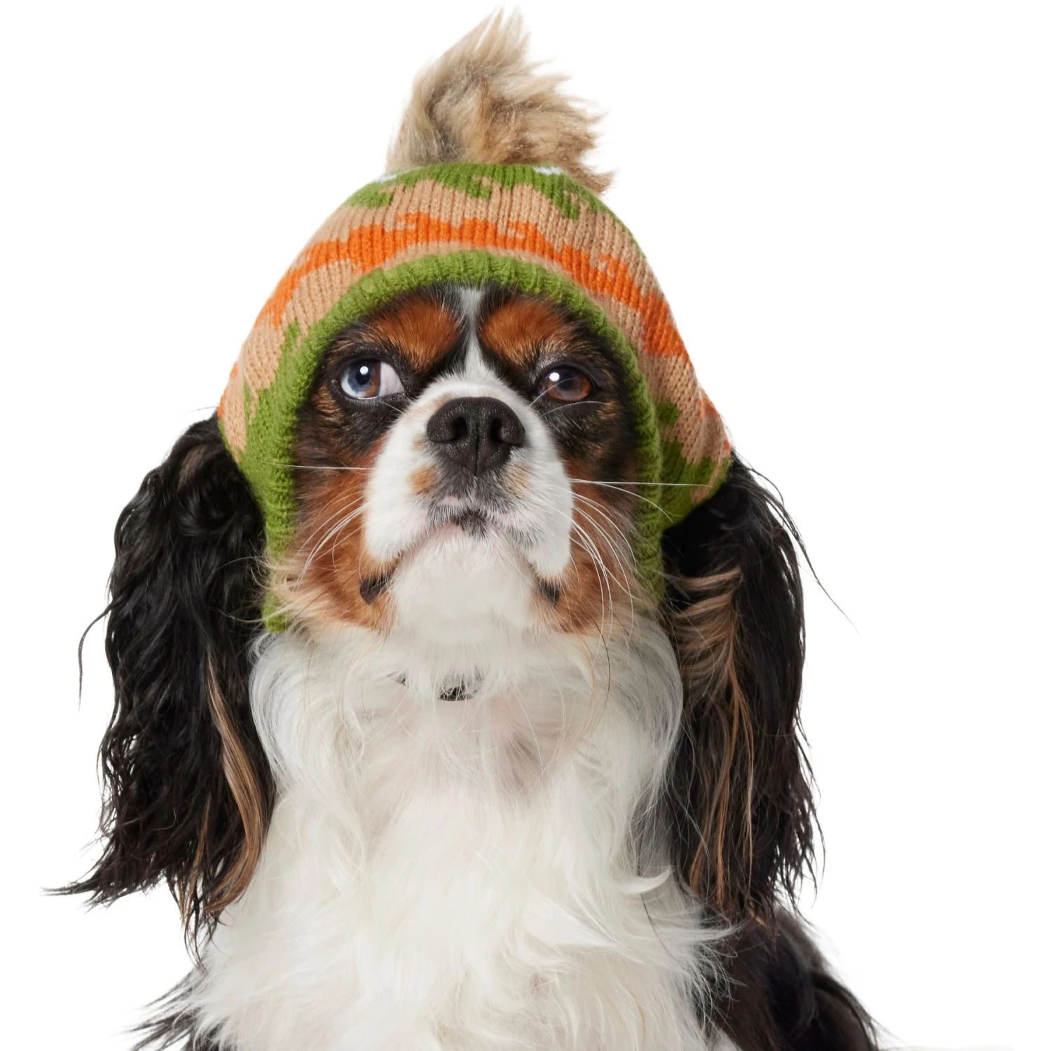 Frisco Striped Poof Dog & Cat Knitted Hat - Image 3