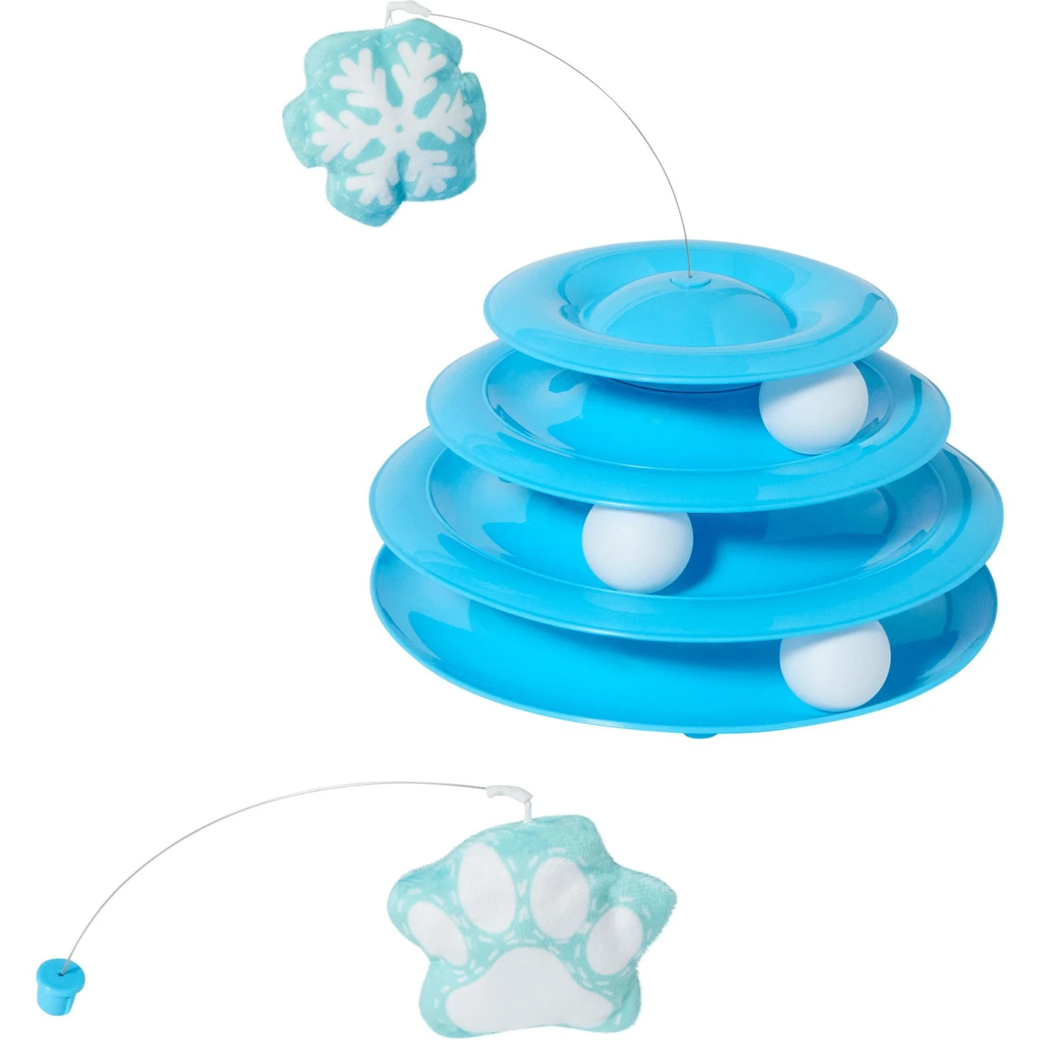 Frisco Winter Blue Cat Tracks Cat Toy With Catnip