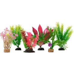 Frisco Colorful Plastic Aquarium Plant Set