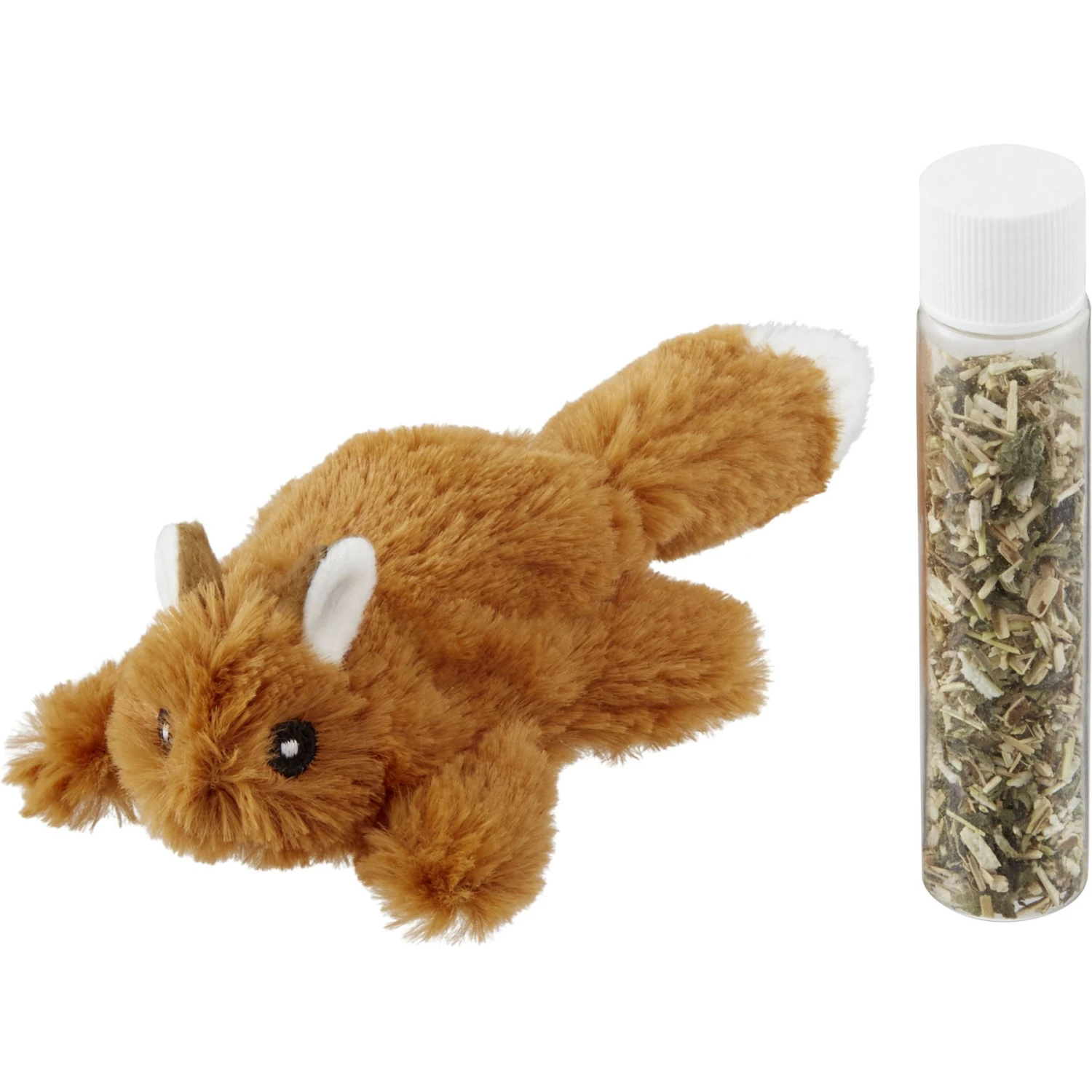 Frisco Squirrel Plush Cat Toy With Refillable Catnip & Frisco Bird With Feathers Teaser Wand Cat Toy With Catnip - Image 2