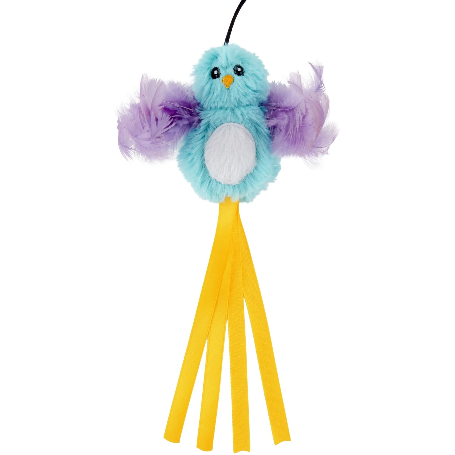 Frisco Squirrel Plush Cat Toy With Refillable Catnip & Frisco Bird With Feathers Teaser Wand Cat Toy With Catnip - Image 8